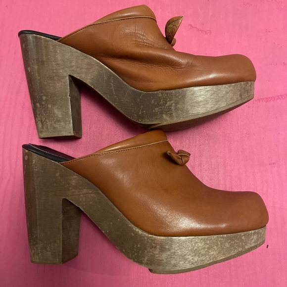 Rachel Comey Leather and Wood Clogs - Picture 2 of 3